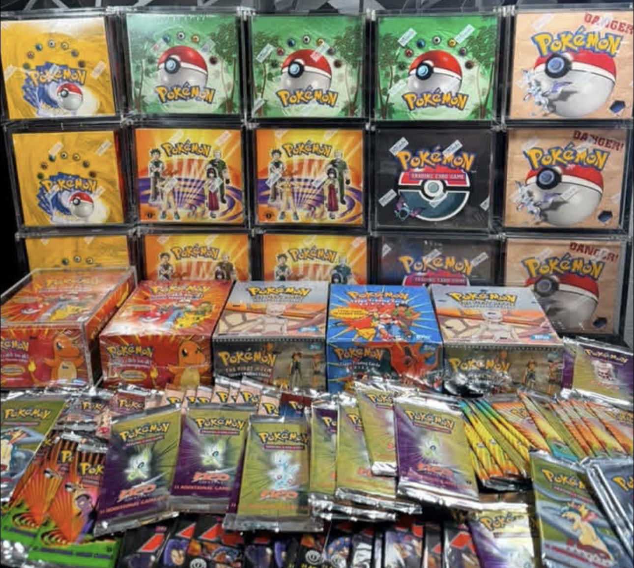 Vintage sealed booster boxes & packs we've acquired
